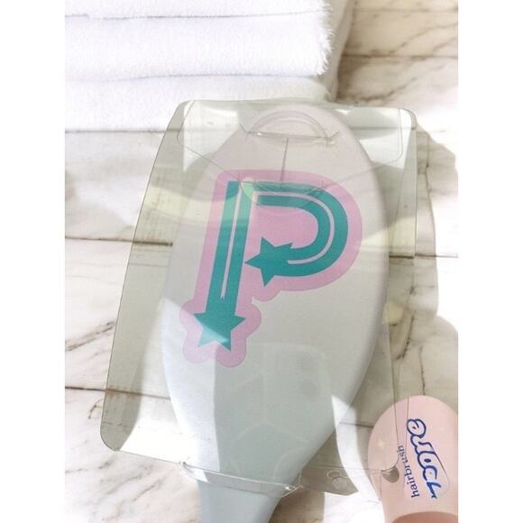 More Than Magic Pale Gray Monogram Letter "P" Oval Hair Brush - Picture 2 of 8
